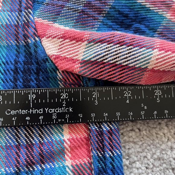 Outerknown Blanket Shirt Plaid Flannel Shacket Button Up Mens Medium - Picture 10 of 14